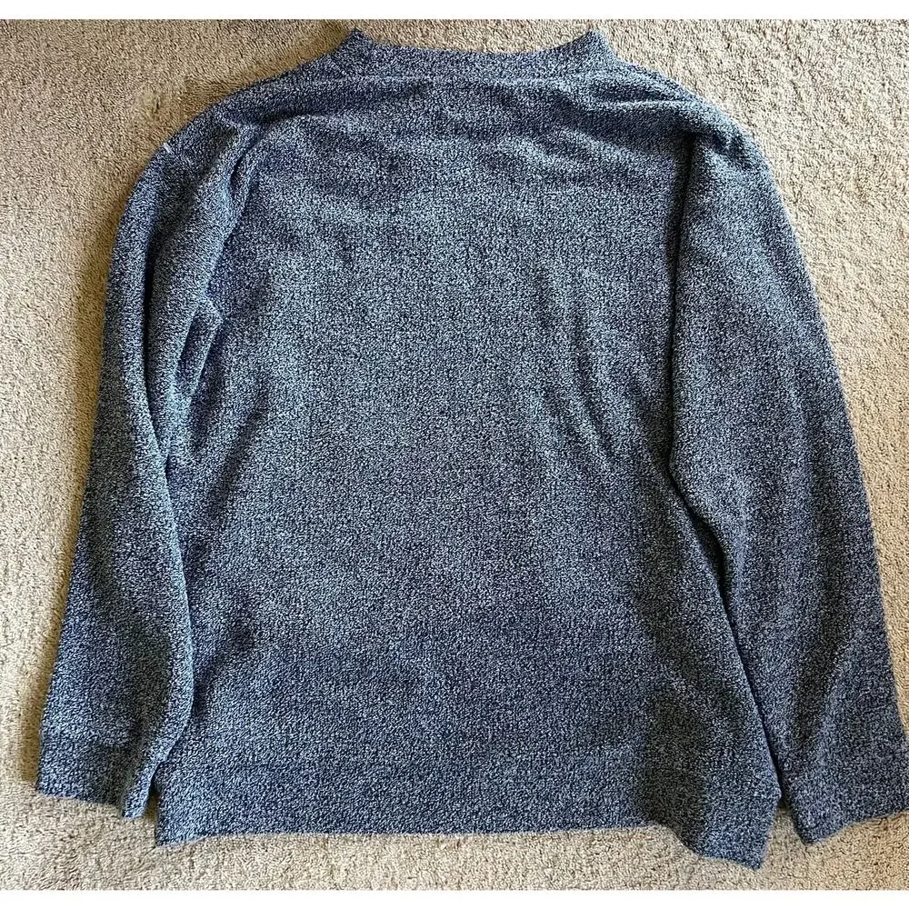 Moose tapestry crewneck sweatshirt, fringed, reworked, upcycled  sz Xl